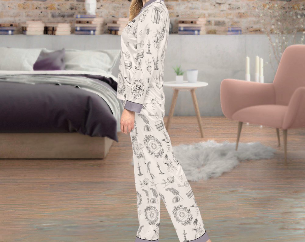 TTPD Swiftie - Long Silky Two Piece Pajama Set