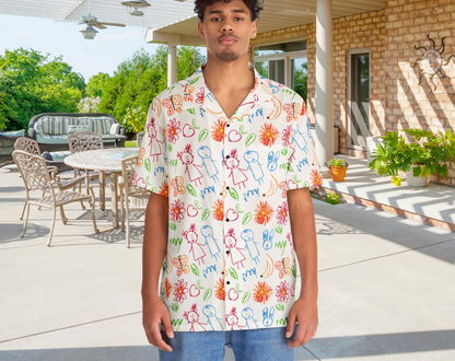 Doodle Pattern - Mens Hawaiian Shirt