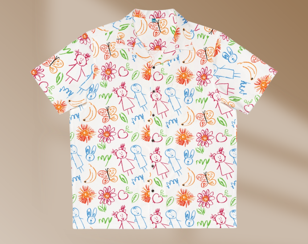 Doodle Pattern - Mens Hawaiian Shirt