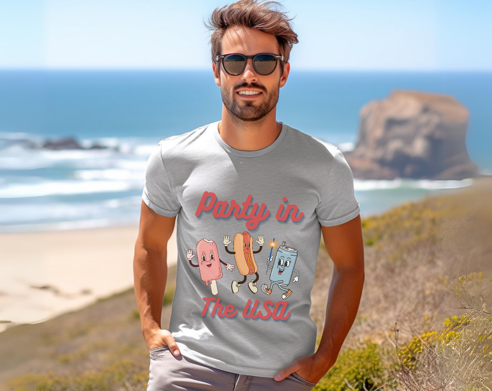 Party In The USA 4th of July  - Unisex Tee