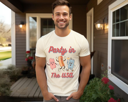 Party In The USA 4th of July  - Unisex Tee