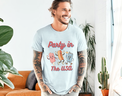 Party In The USA 4th of July  - Unisex Tee