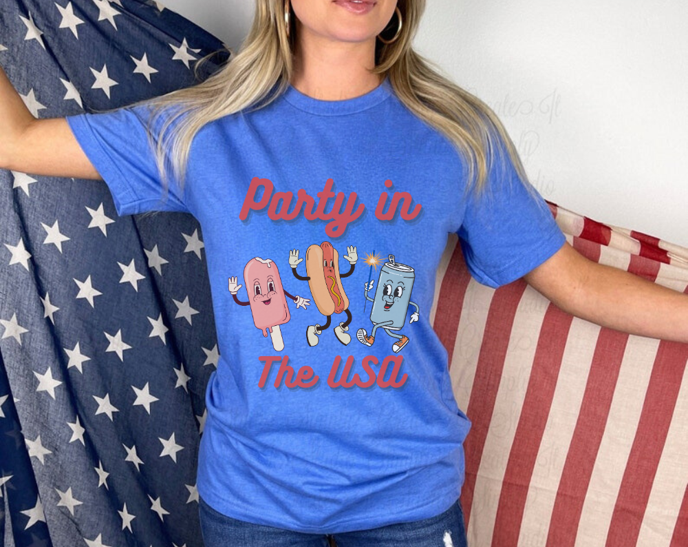 Party In The USA 4th of July  - Unisex Tee