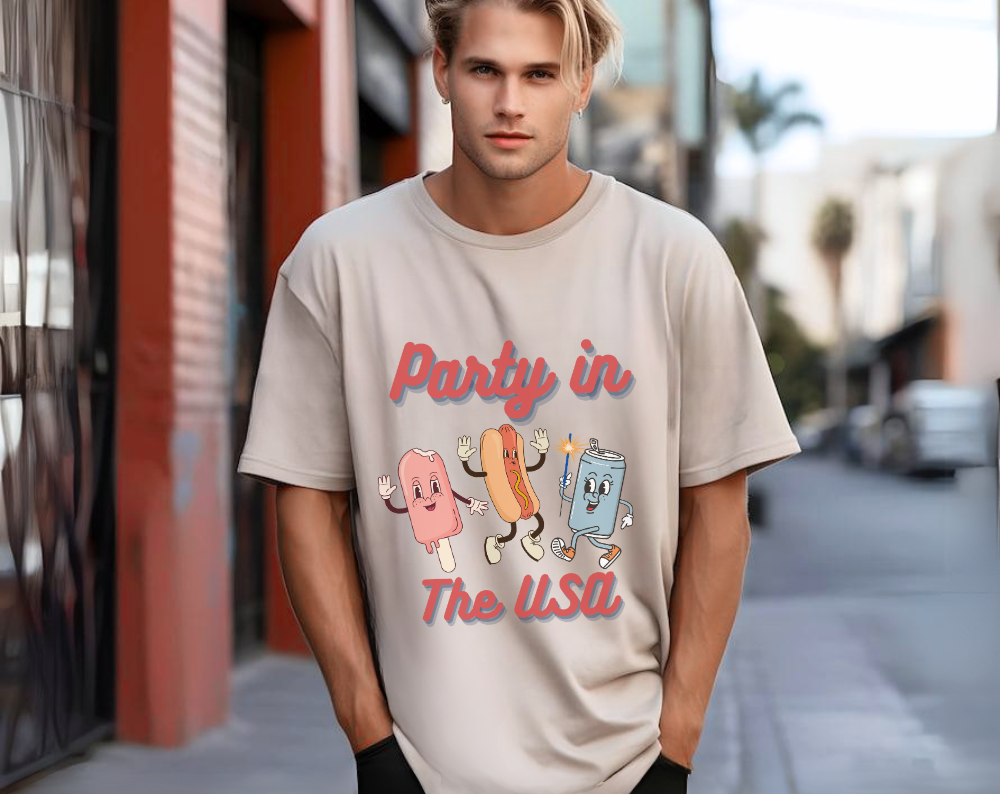 Party In The USA 4th of July  - Unisex Tee