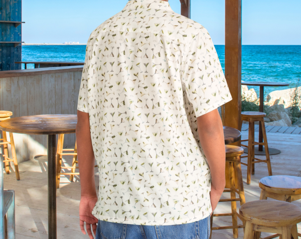 Dirty Martinis Pattern - Mens Hawaiian Shirt