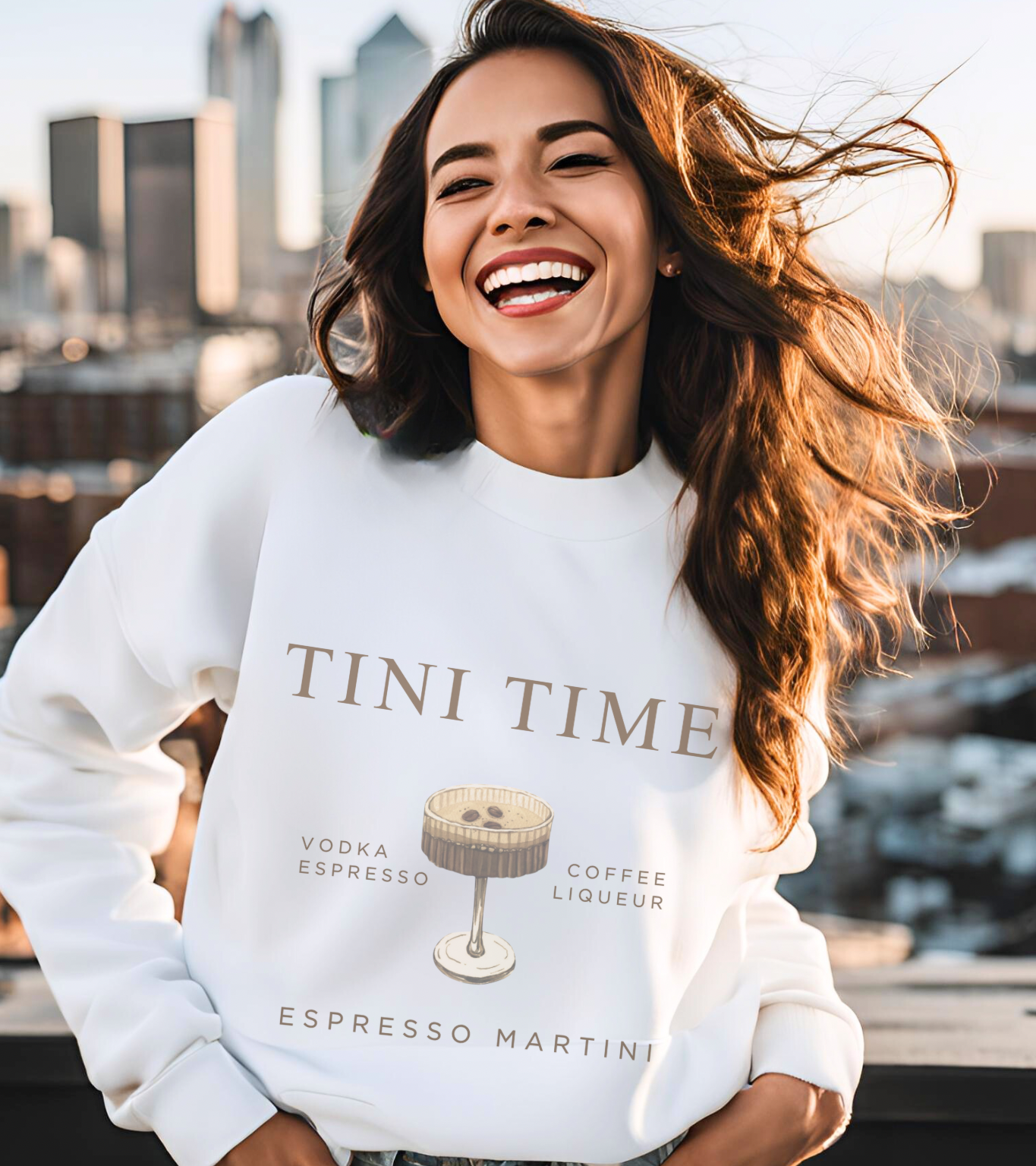 Espresso Martini Tini Time - Unisex Crew