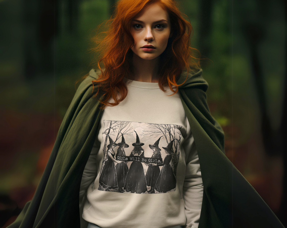 Witches Girls Will Be Girls - Unisex Crew