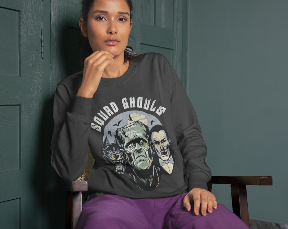 Retro Halloween Squad Ghouls - Unisex Crew