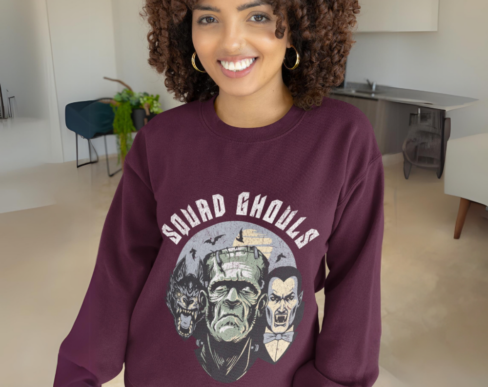 Retro Halloween Squad Ghouls - Unisex Crew