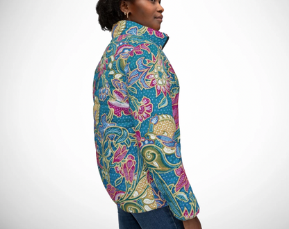 Blue Paisley - Women’s Puffer Jacket