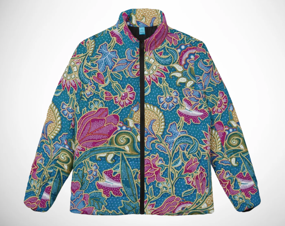 Blue Paisley - Women’s Puffer Jacket