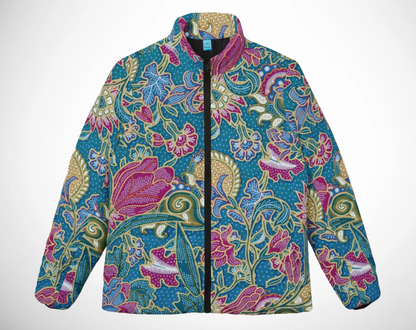 Blue Paisley - Women’s Puffer Jacket