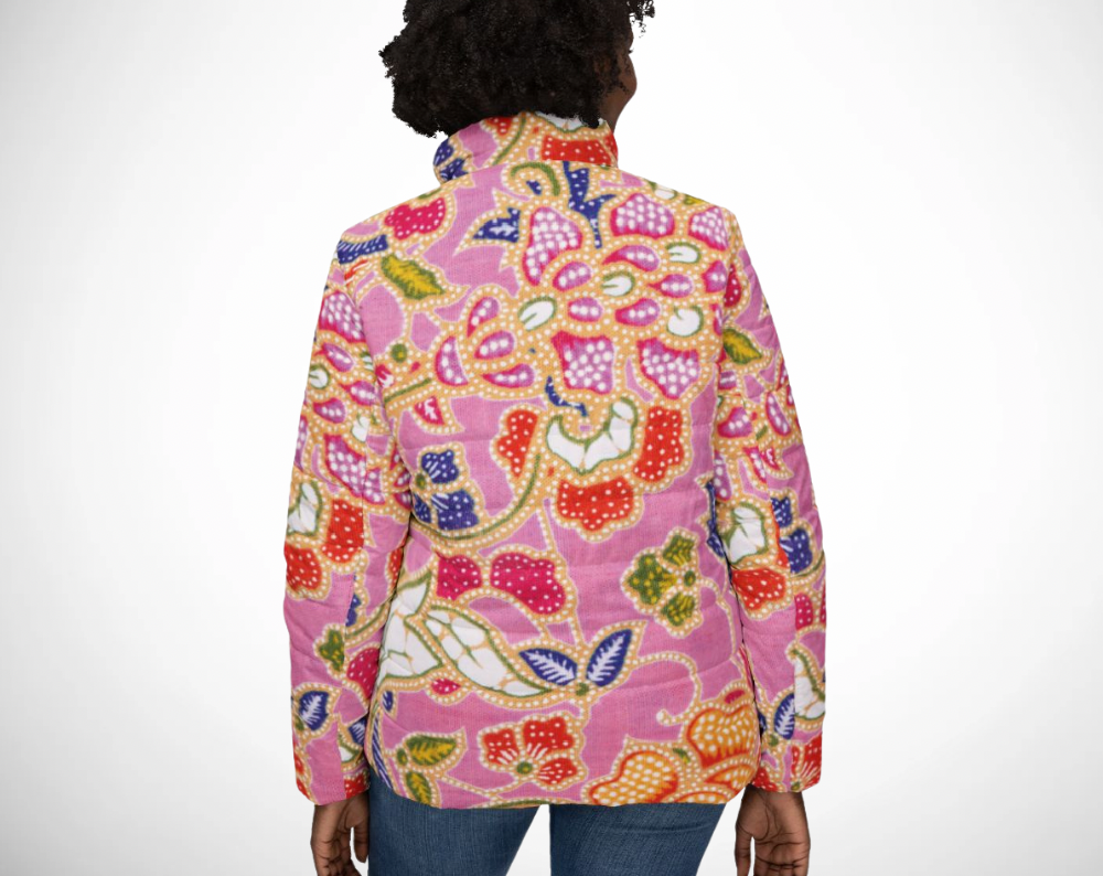 Pink Paisley - Women’s Puffer Jacket