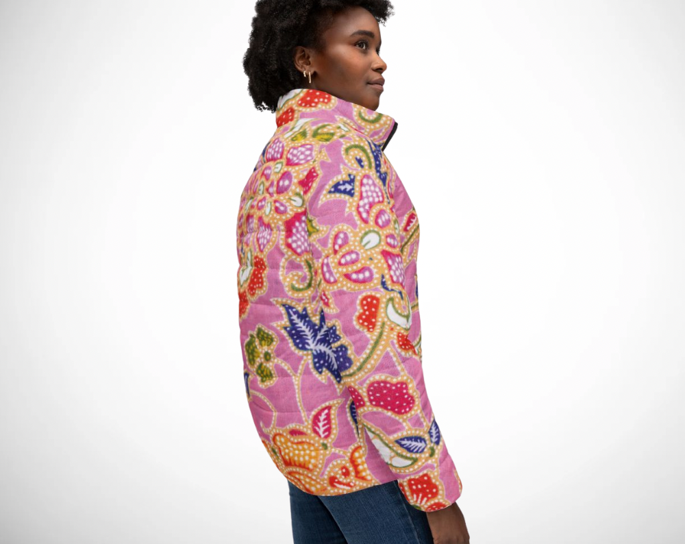 Pink Paisley - Women’s Puffer Jacket