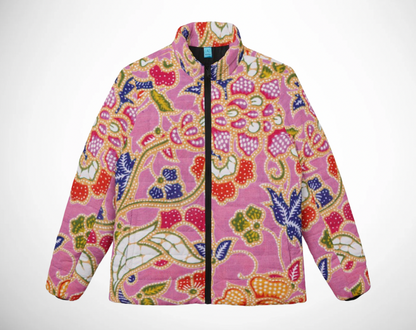 Pink Paisley - Women’s Puffer Jacket