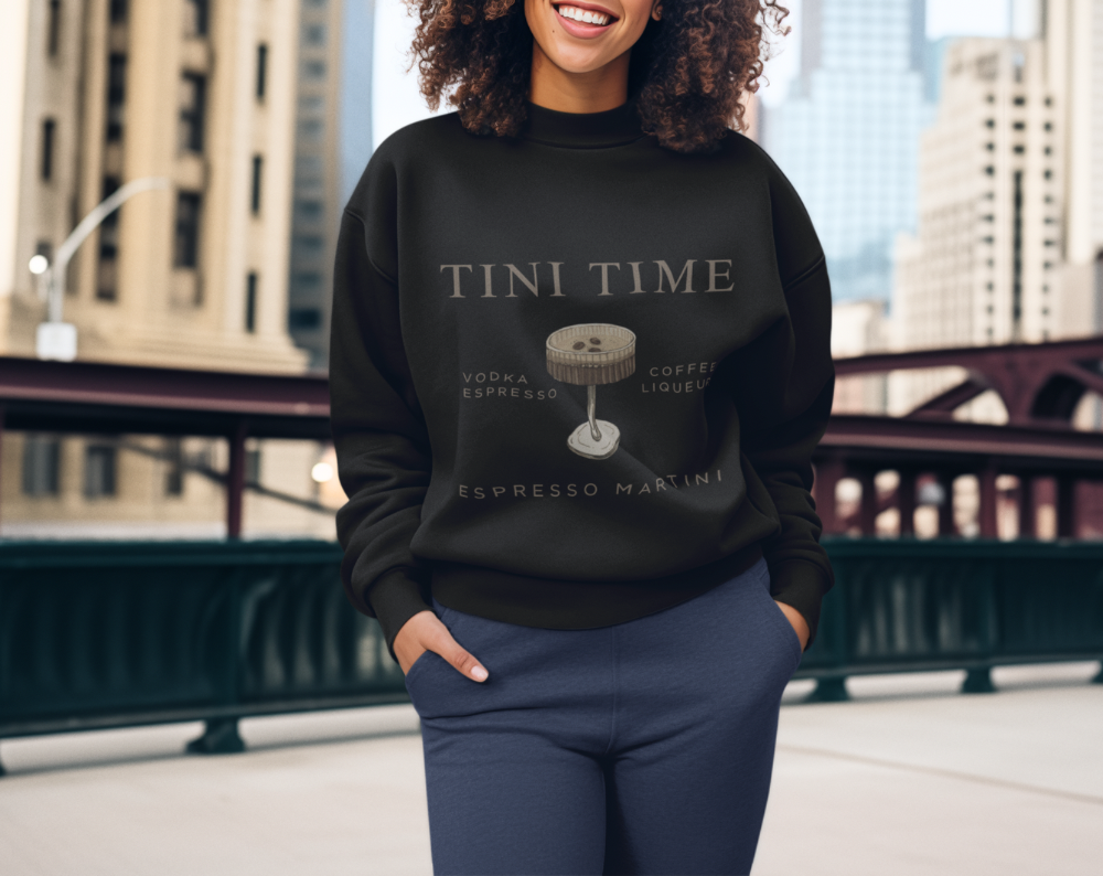 Espresso Martini Tini Time - Unisex Crew