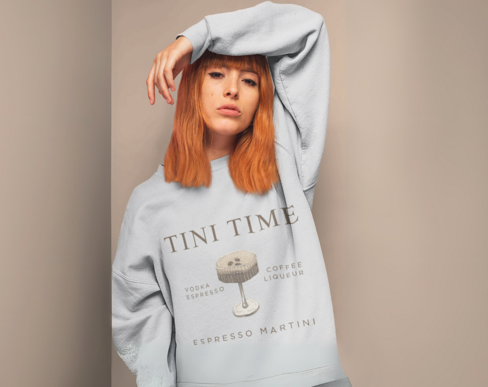 Espresso Martini Tini Time - Unisex Crew