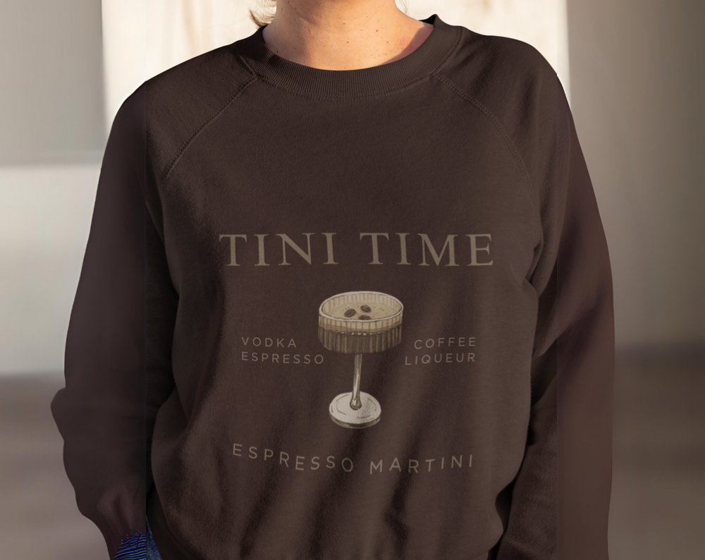 Espresso Martini Tini Time - Unisex Crew