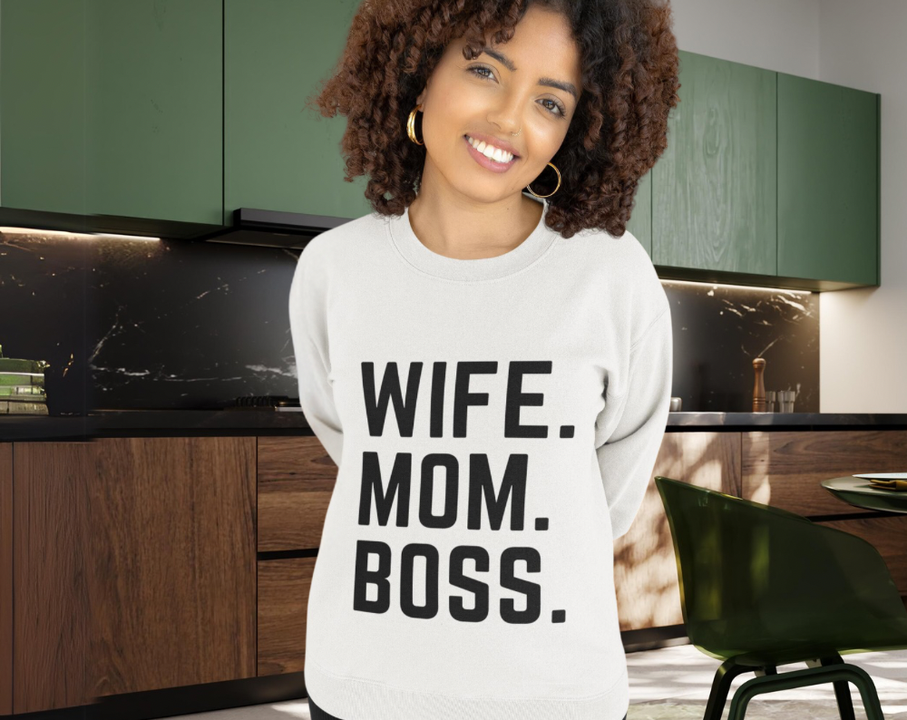 Wife Mom Boss - Unisex Crew