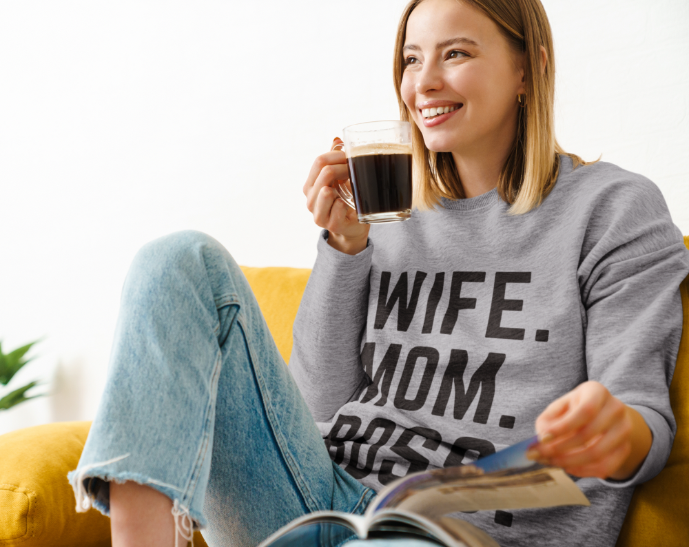 Wife Mom Boss - Unisex Crew