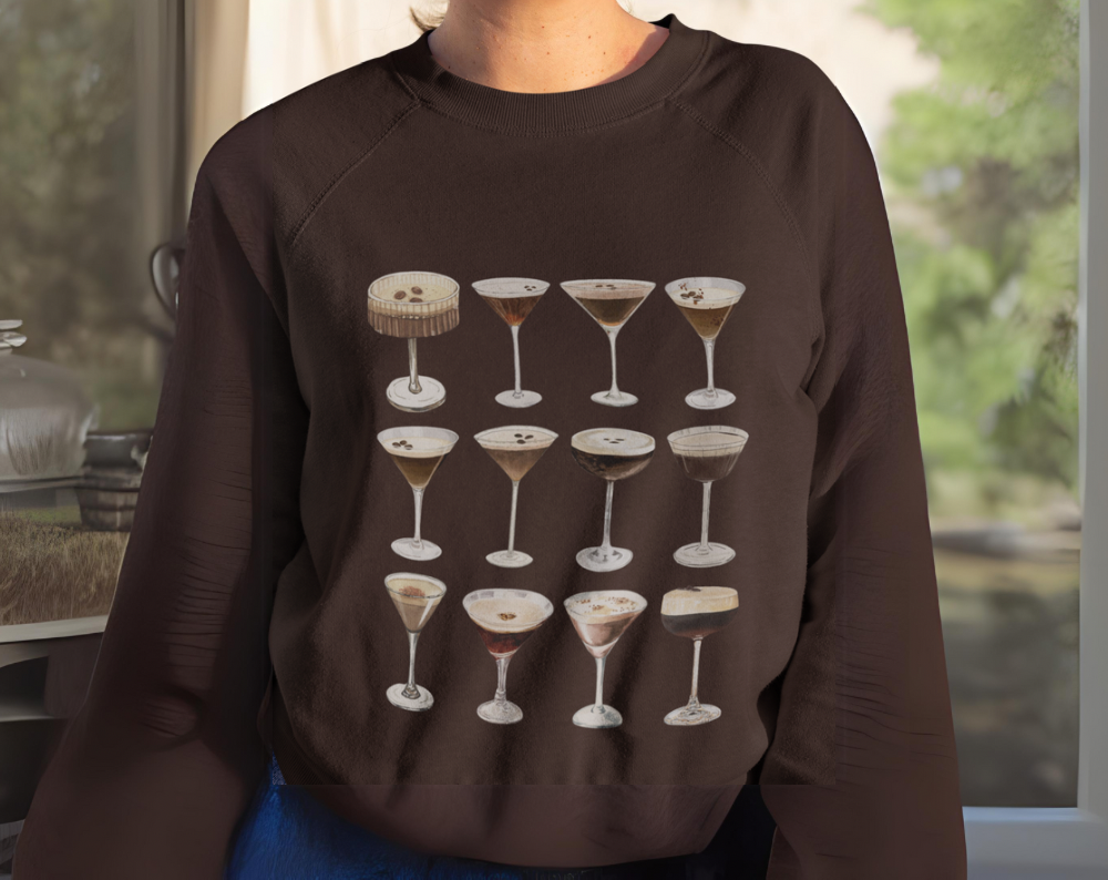 Vintage Espresso Martinis - Unisex Crew