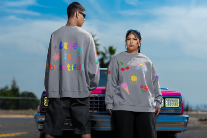 Doodle Life Is Beautiful - Unisex Crew