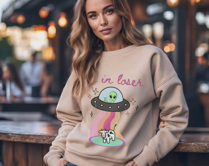 Get In Losers Alien UFO - Unisex Crew