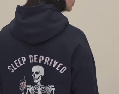 Sleep Deprived Barely Alive - Unisex Drawstring Hoodie